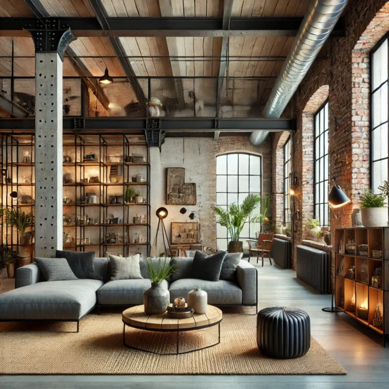 Industrial modern rustic interior design